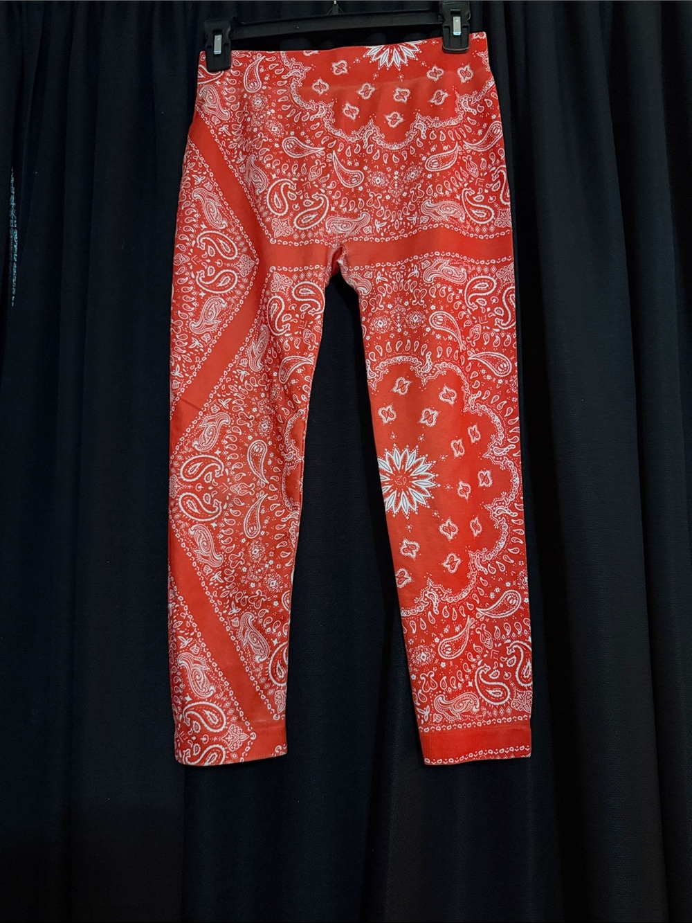 Kids Red Bandana Print Leggings